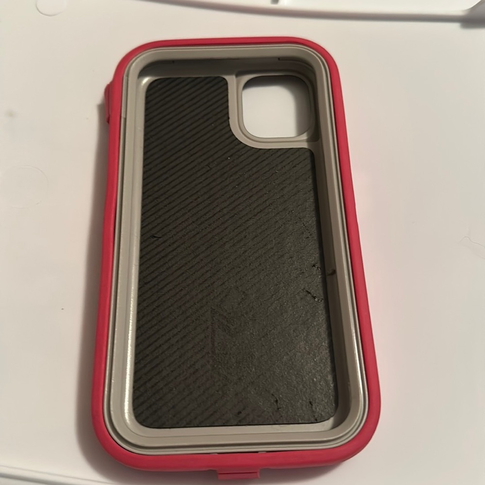 Pink & Gray Otter Box phone case iPhone 11